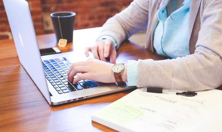 student, typing, keyboard